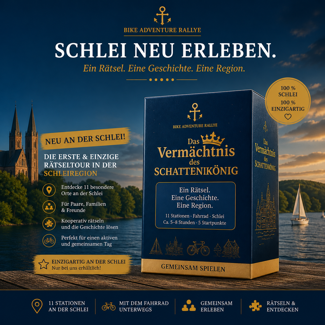 Bike Adventures an der Schlei – Outdoor-Rätsel mit dem Fahrrad