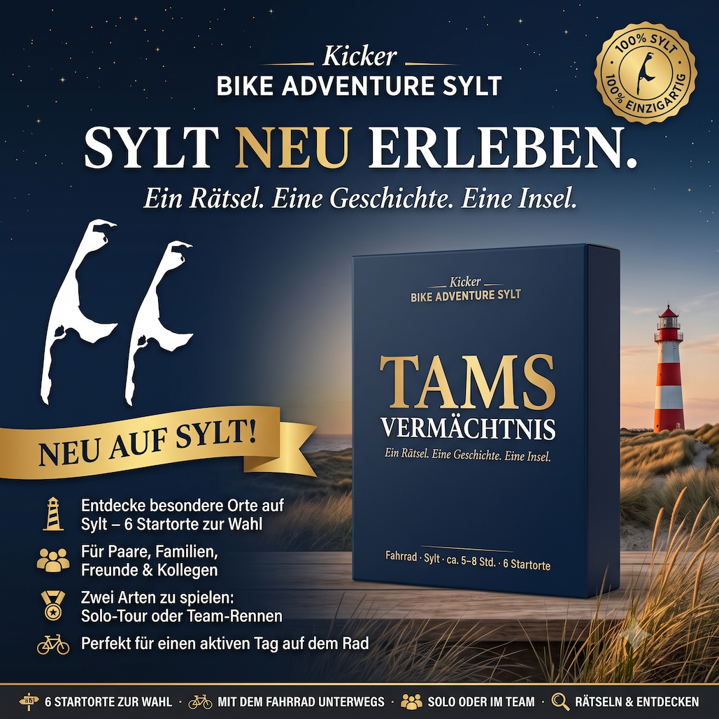 Outdoor-Escape-Games auf Sylt – Insel-Abenteuer mit dem Fahrrad